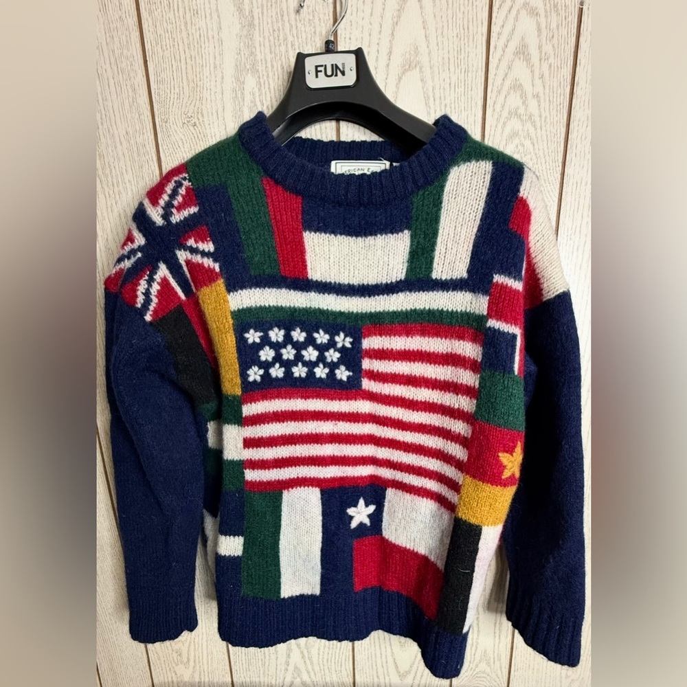 American Eagle Outfitters Flag Pattern Sweater - image 3